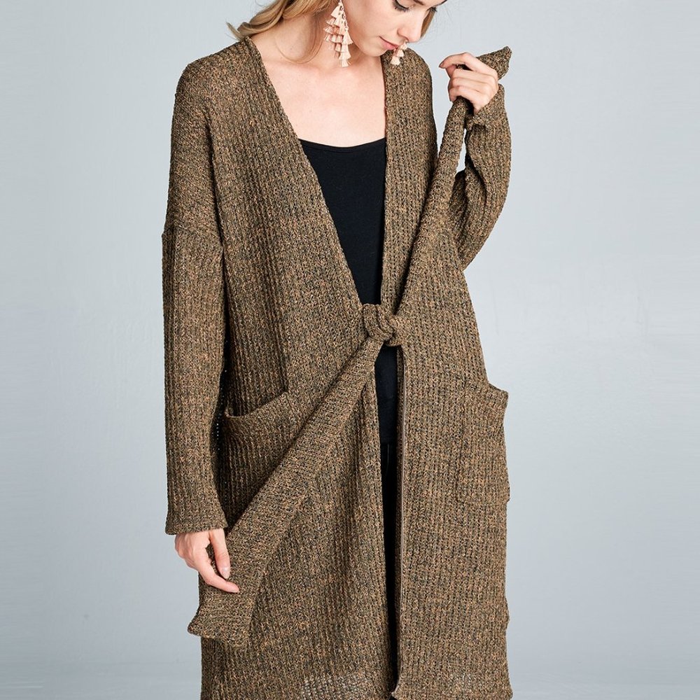 Minimalist Tie Sweater.